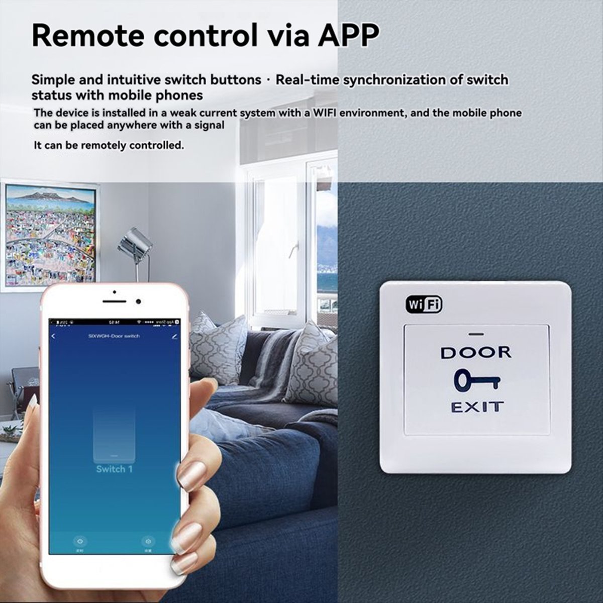 Exit Button Push To Release - DT82 Nowy Inteligentny Przycisk Otwierania Drzwi