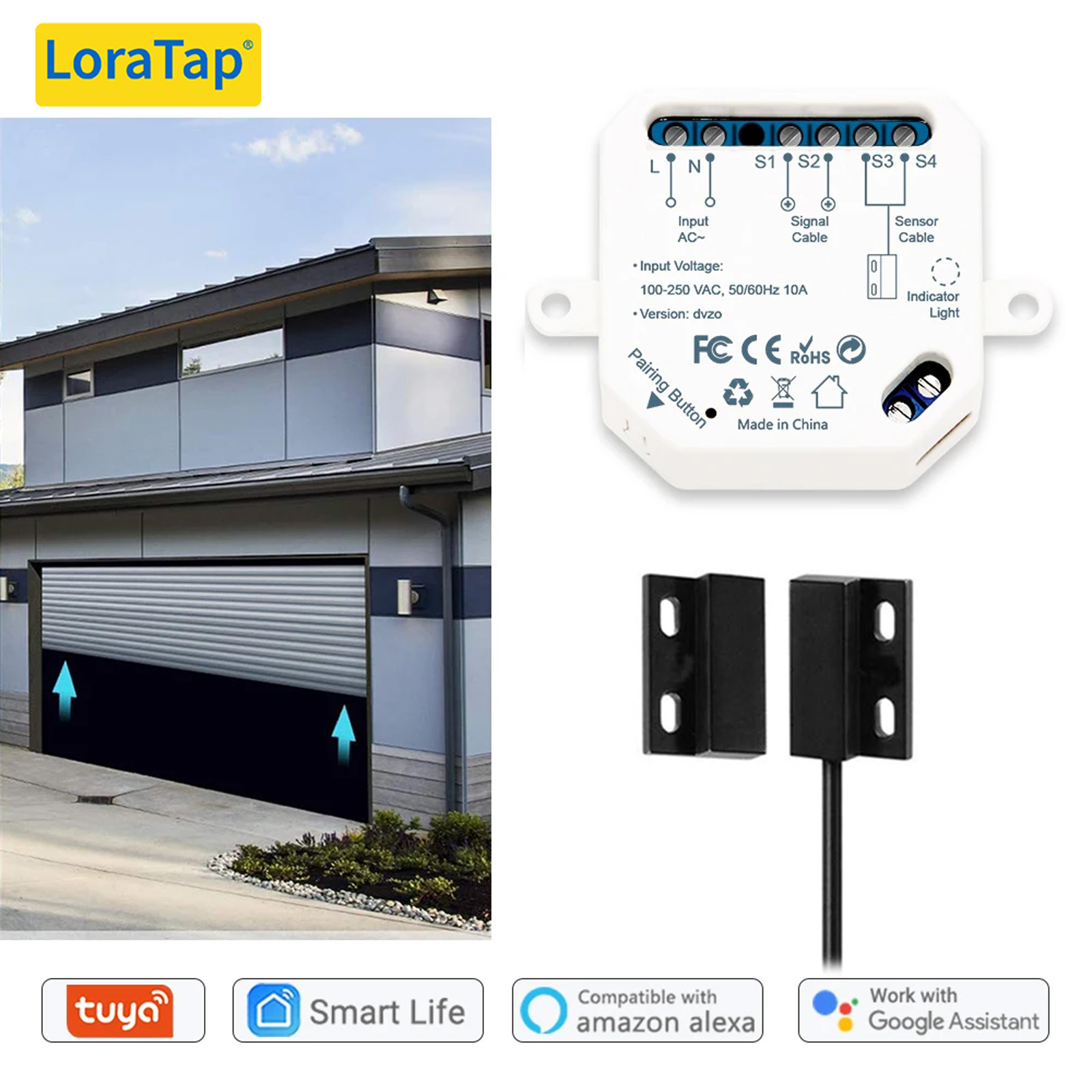 Turnstile Gate Access Control - LoraTap Tuya Smart Life Czujniki drzwi