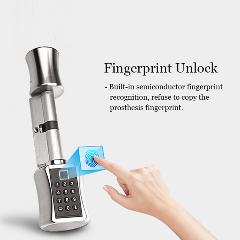 Hasło inteligentnej zamka cyli – Fingerprint Access Control Door recenzja i cena