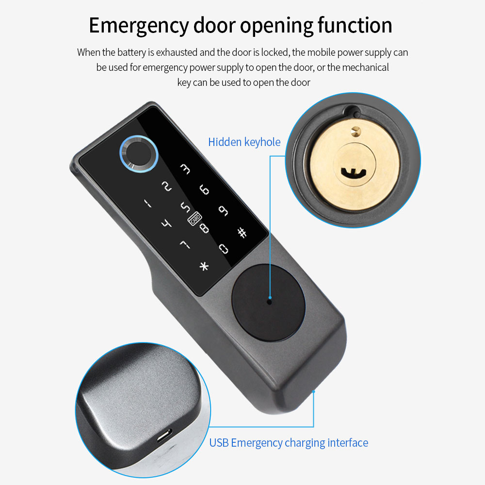 Inteligentny zamek do drzwi TU – Fingerprint Access Control Door recenzja i cena