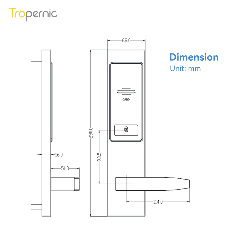 Tropernic karta Rfid zamek drz – Hotel Lock Card System recenzja i cena