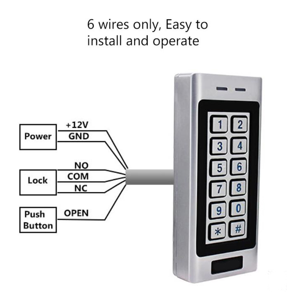 1000 użytkowników Elektroniczn – Door Access Control Keypad Rfid recenzja i cena