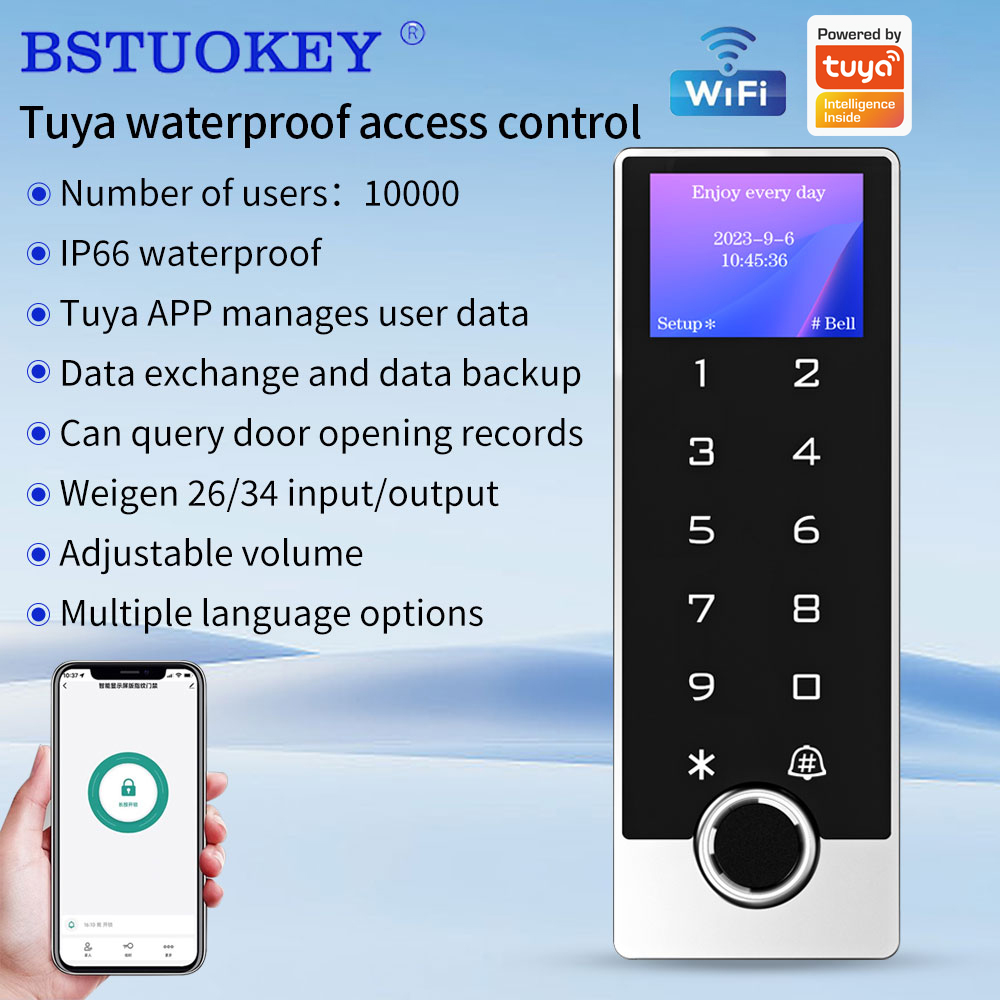 Obsługa aplikacji Tuya, WiFi,  – Door Access Control Keypad Rfid recenzja i cena