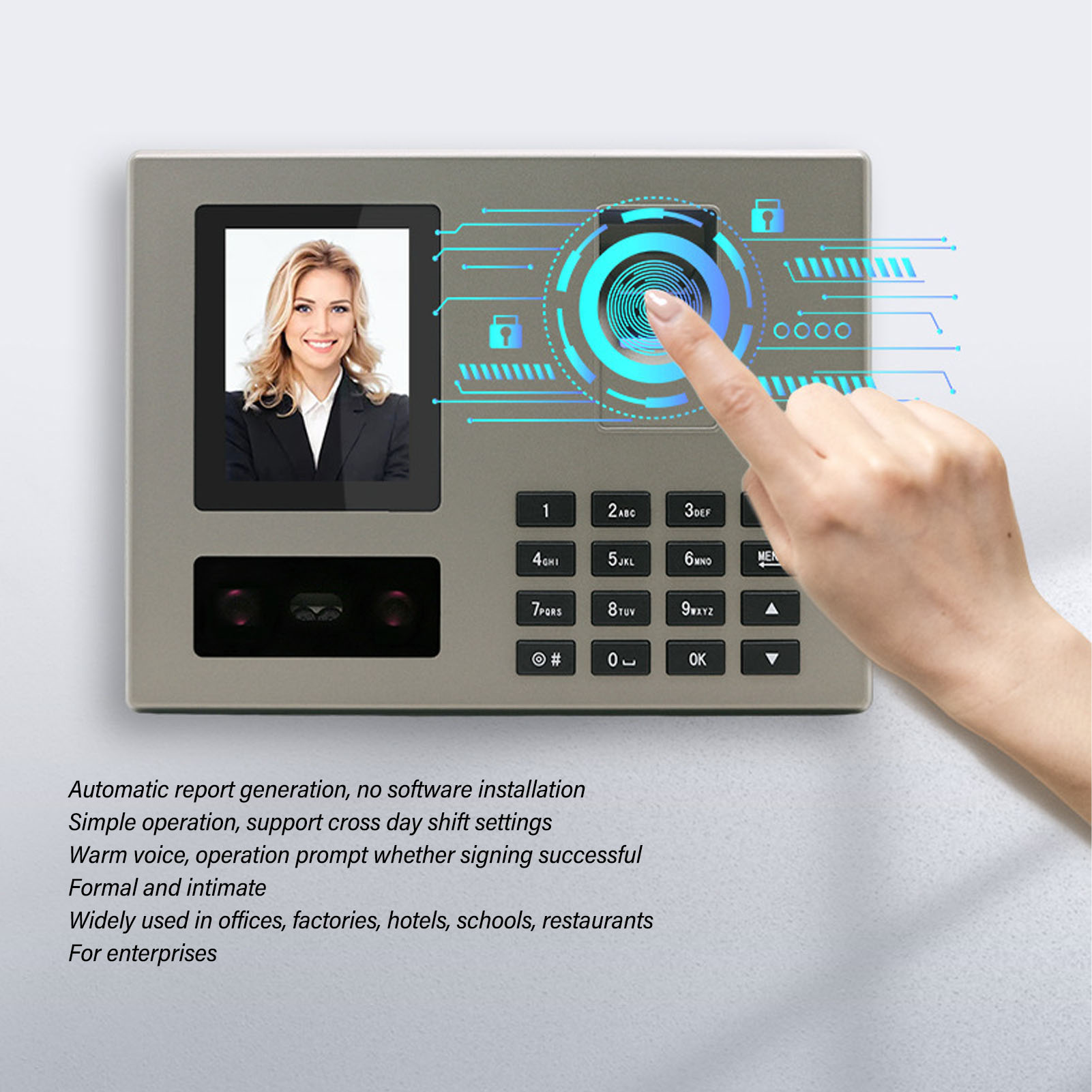 Rejestrator czasu pracy, biome – Biometric Time Attendance Machine recenzja i cena