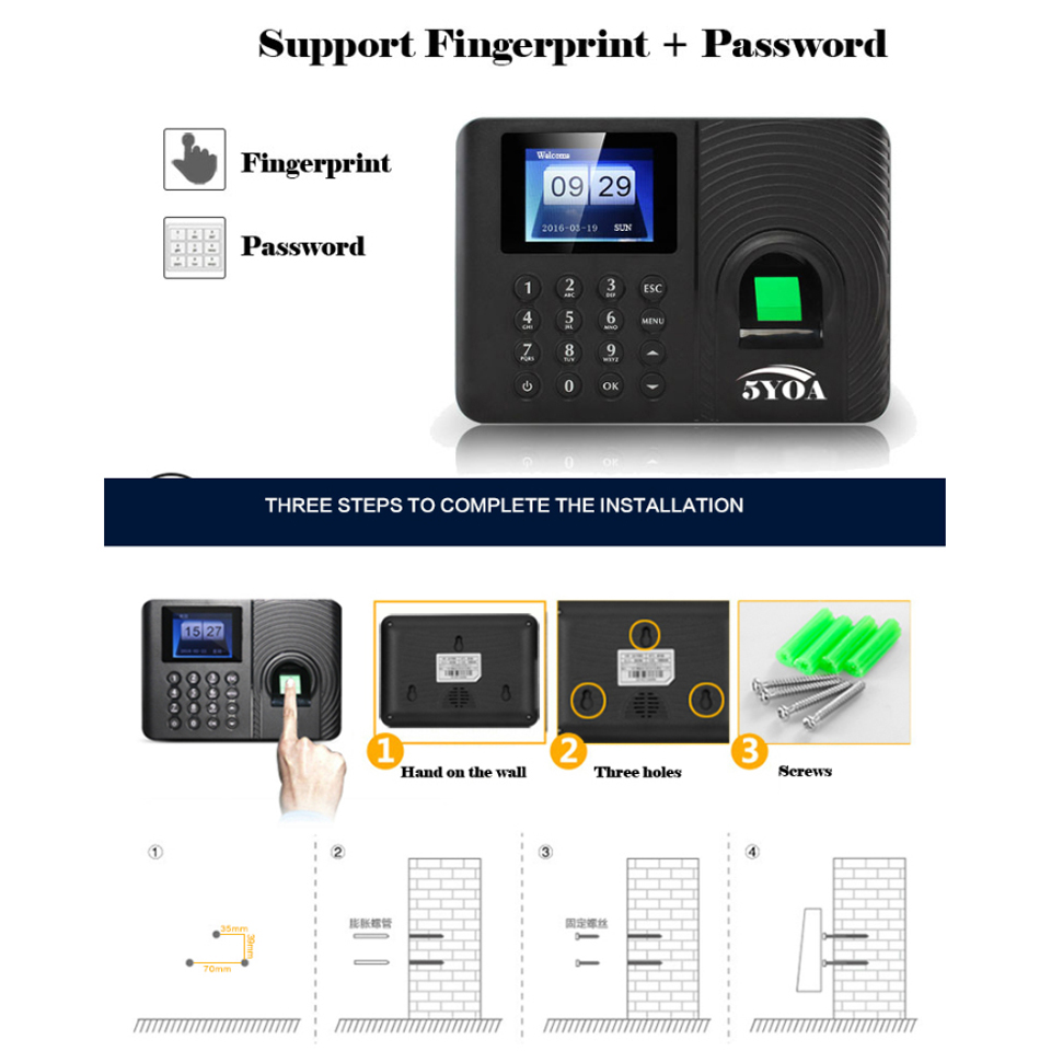 System linie papilarne czas ob – Biometric Time Attendance Machine recenzja i cena