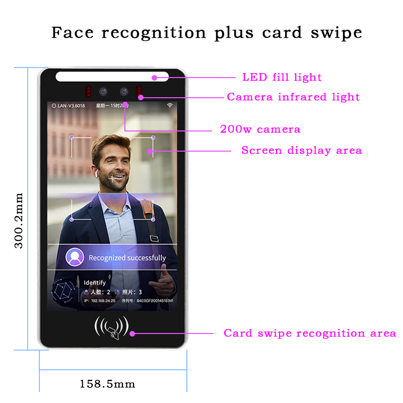 Biometryczny terminal kontroli – Face Recognition Access Control Terminal recenzja i cena