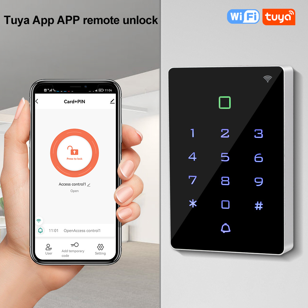 WiFi Tuya APP kontrola dostępu – Door Access Control Keypad Rfid recenzja i cena