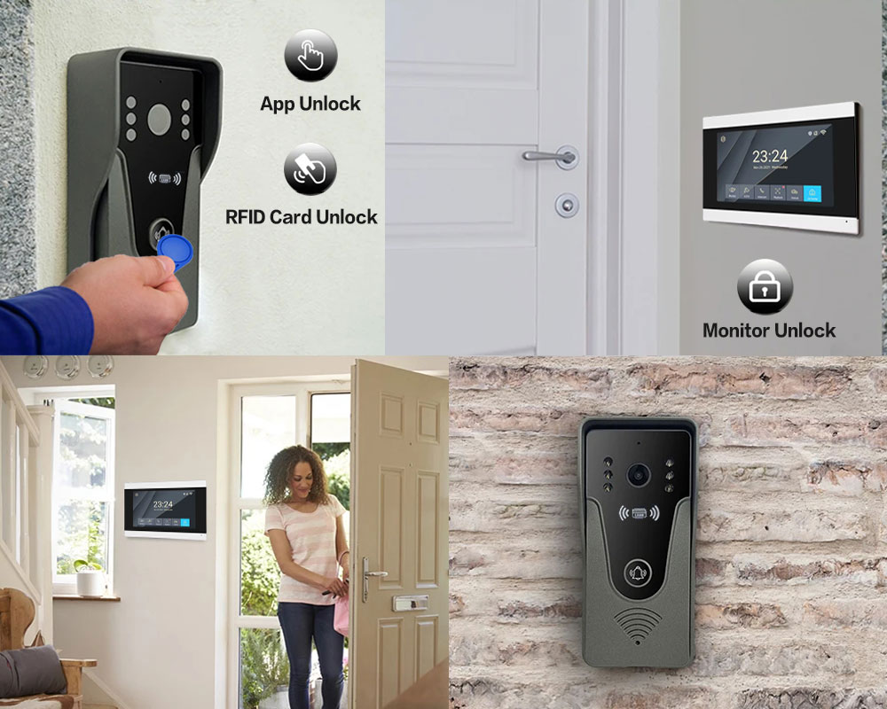 Tuya 1080P 7-calowy kolorowy e – Access Control System Rfid Kit recenzja i cena