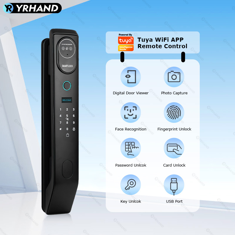 YRHAND V8 Tuya Wifi 3D intelig – Fingerprint Access Control Door recenzja i cena